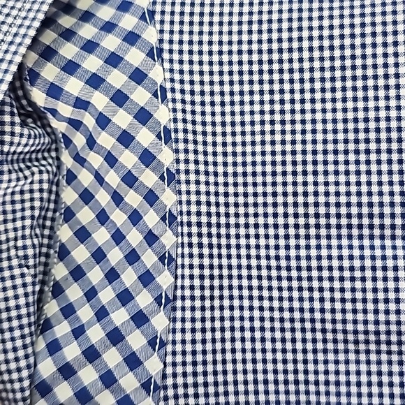 TAILORBYRD, MENS DRESS SHIRT. SIZE LARGE.   CONTRAST‎ NECK, COLAR. BLUE WHITE - Picture 8 of 12